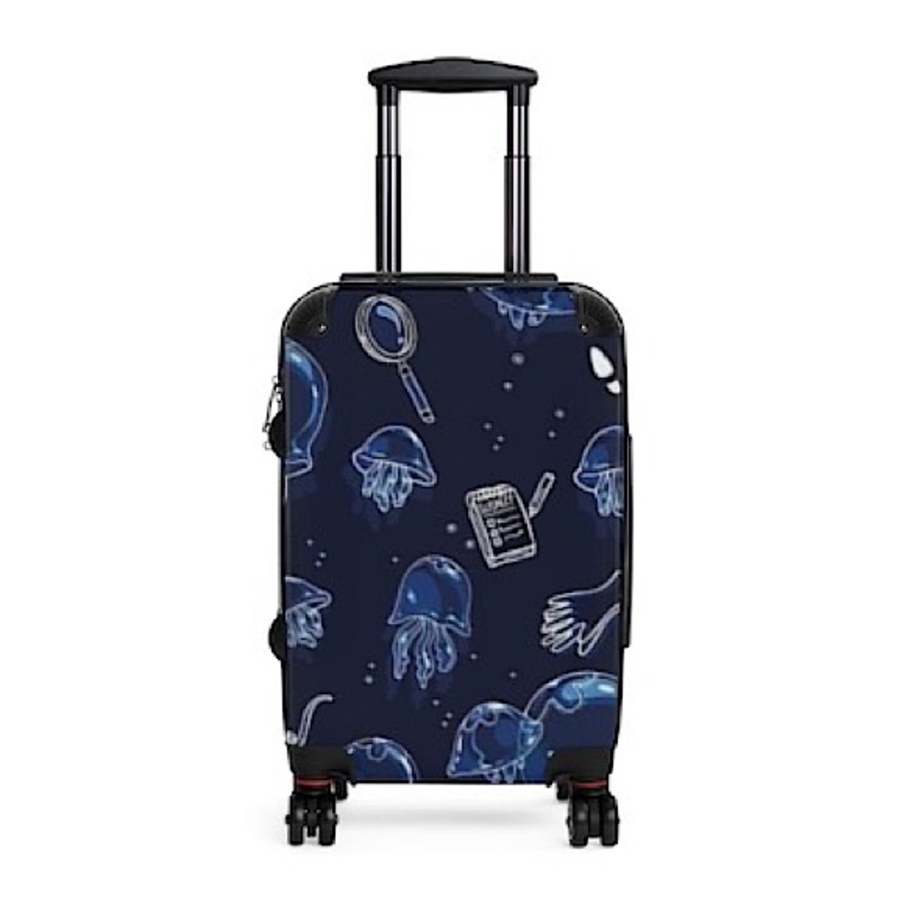 Blue Jellyfish Ocean Suitcase